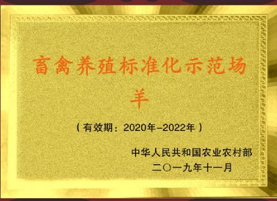 点击查看详细信息<br>标题：国家级养殖示范场-羊 阅读次数：2353